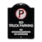 Signmission Bilingual No Parking No Truck Parking No Estacionamiento De Camiones Alum, 24" x 18", BS-1824-24305 A-DES-BS-1824-24305 - alternate 1